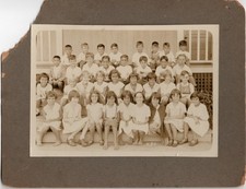 1931 Honolulu Territory of Hawaii School Classroom Photo Vintage Cabinet Card picture