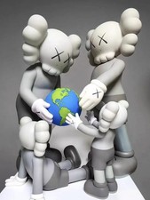 Kaws Promise Transmitting the Earth Home Deco Art Toy Collect gift 14in - Grey picture