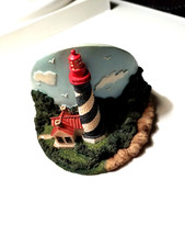 Rare Vintage 3D Lighthouse Coaster, Design 