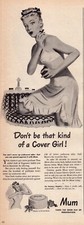 1946 Mum Deodorant by Bristol Myers Vintage Print Ad 5x14