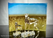 swarovski Scs cheetah Mehira Wild Life crystal display Read Description picture