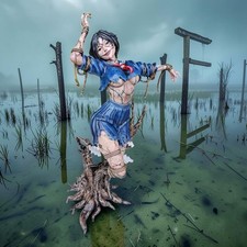 Ayakakashi Fanart Video Game Figure Airbrush Painted 25cm Adult Collectible Mod picture