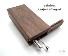 Wood Dugout (LEAFMAN) With Self Cleaning Pipe And Pipe Cleaner SAME DAY SHIP picture