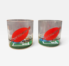 Avon Good Sport Musical Football Tumblers Set of 2 Clear 10 oz Plastic picture