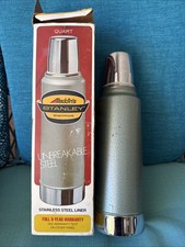 Vintage STANLEY Aladdin’s Thermos Vacuum Bottle In Original Box Green USA 1976 picture