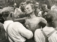 Natal South Africa Fire Walker Trance Ritual Ceremony Crowd Vtg. Photo 20thC. picture