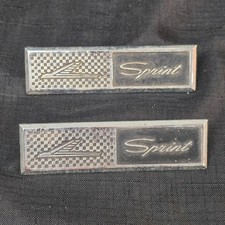 OEM Ford Falcon Sprint Pillar Quarter Panel Emblem Badges Pair C4DB-6320348-A picture
