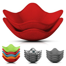 2 Pcs Red Microwave Bowl Holder (7.5 ×7.5 ) – Microwave Bowl Cozy with Durable picture