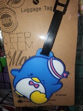 Sanrio Tuxedo Sam Silicone Luggage Tag with Strap New picture