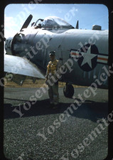 sl92 Original slide 1950's  Kodachrome Korean War Hawaii military airplane 923a picture
