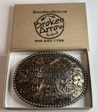 Belt Buckle Broken Arrow Silver Co / Oklahoma Taxidermist 2023 State Champ Fish picture