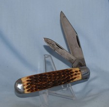 RARE VINTAGE ROBESON CUTLERY USA BONE JACK KNIFE 1896-1922 622056 SUPER NICE picture
