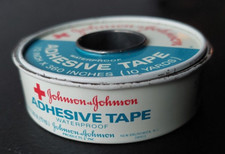 JOHNSON & JOHNSON, WATERPROOF ADHESIVE TAPE TIN. MADE IN U.S.A. picture