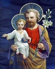 Catholic print picture SAINT ST. JOSEPH - 8