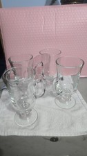 Set Of (4) Libbey Clear 8 1/2 OZ Irish Coffee Mugs (NEW) NEVER USED picture