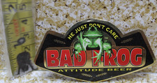 Bad Frog Beer Label Banned 8 States He Just Don't Care RARE Infamous Vintage 🐸 picture