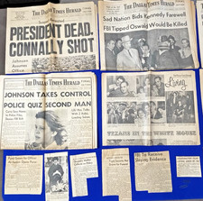 Complete Dallas Times Herald JFK Assassination Newspaper Archive 1963-64 picture