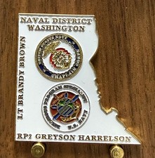 Naval District DC 2021 Inauguration Navy Challenge Coin  W#1 picture