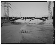 Los Angeles California First Street Bridge 1930s Los Angeles River HABS picture