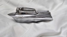 Vintage Art Deco Boat Ronson Chrome Lighter picture