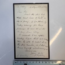 Arthur Helps 1p ALS Autograph Privy Council Letter Signed to George? Grove 1867 picture