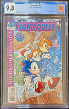 Sonic Quest #1 (1996) CGC 9.8 WHITE PAGES Low census count picture