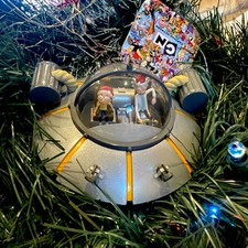 2026 Rick & Morty in Spaceship 🚀 Hanging Christmas Tree Ornament, New w Tag picture