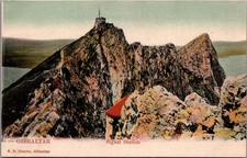 Vintage GIBRALTAR Rock Signal Station V. B. Cumbo Postcard c.1910s View picture