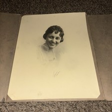 Vintage 1920’s Flapper Era Portrait Photo Woman Grove Studios Boise Antique  picture