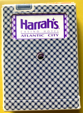 Vintage Harrah's Atlantic City Casino Playing Cards 1980s Purple Gemaco Deck picture