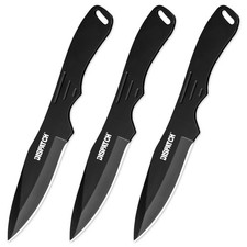 DISPATCH 3pc Stainless Steel Throwing Knives Set w/Nylon Sheath - Balanced Kunai picture