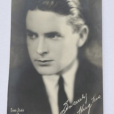 Antique B&W Press Photograph Man ID Handsome Silent Film Actor Lloyd Hughes picture