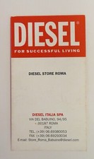 Original Business Card Diesel Store Roma Rome Italy picture