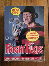 1988 Fright Flicks Vintage FULL 36 Pack Trading Card Wax Box Topps Horror picture