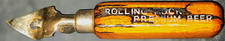 Vintage Rolling Rock Premium Beer Wooden Handle Bottle Opener Breweriana picture