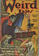 WEIRD TALES PULP MAGAZINE 12/1938, VOL 32 #6, R QUIGLEY COVER, S QUINN STORY picture