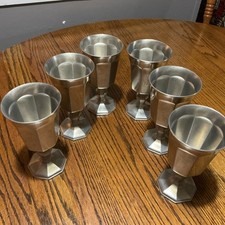 RARE VTG 1970's - 6-PIECE SET - 6.5-inch Water Goblets Gorham PH24 Octette Satin picture