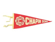 Vintage Chapin School Princeton 14 Inch Felt Pennant Early School picture