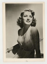 Eleanor Parker Hand Signed Portrait Photo 1946 Hollywood Starlet Actress J13911 picture