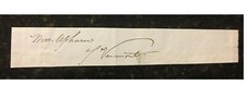 William Upham Vermont Senator 1843-1853 Anti Slavery ABOLISHONIST Signed Cut  picture
