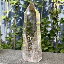 254G Natural White crystal pillar quartz crystal reiki healing picture