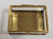 Hearth & Hand w/ Magnolia Collection | Brass and Glass Keepsake Display Box picture