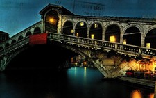 Venezia, Ponte Di Rialto, Pont De Rialto, Rialto Bridge, Rialtobrucke, Postcard picture