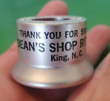 VTG 1960s Dean’s Shop-Rite King NC Fizz-Whiz Bottle Cap Soda Saver Silver USA picture