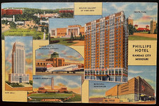 Vintage Postcard 1935 The Phillips Hotel, Kansas City, Missouri (MO) picture