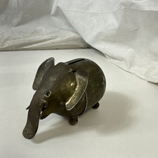 Vintage 1960's Napier Silver Plate Elephant Coin Bank 5