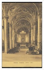 Perugia Italy Cathedral Interior Standard Postcard COPY RPPC picture