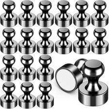 20PCS Strong Fridge Magnets Whiteboard Magnetic Push Pins for Locker Kitchen Off picture