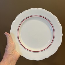 VTG Syracuse Restaurant Plates Red and Black Striped RARE picture