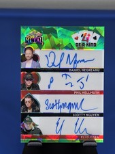 Leaf 2025 Metal 4 of a Kind 1/1 Quad Auto Negreanu Hellmuth Nguyen Elezra picture